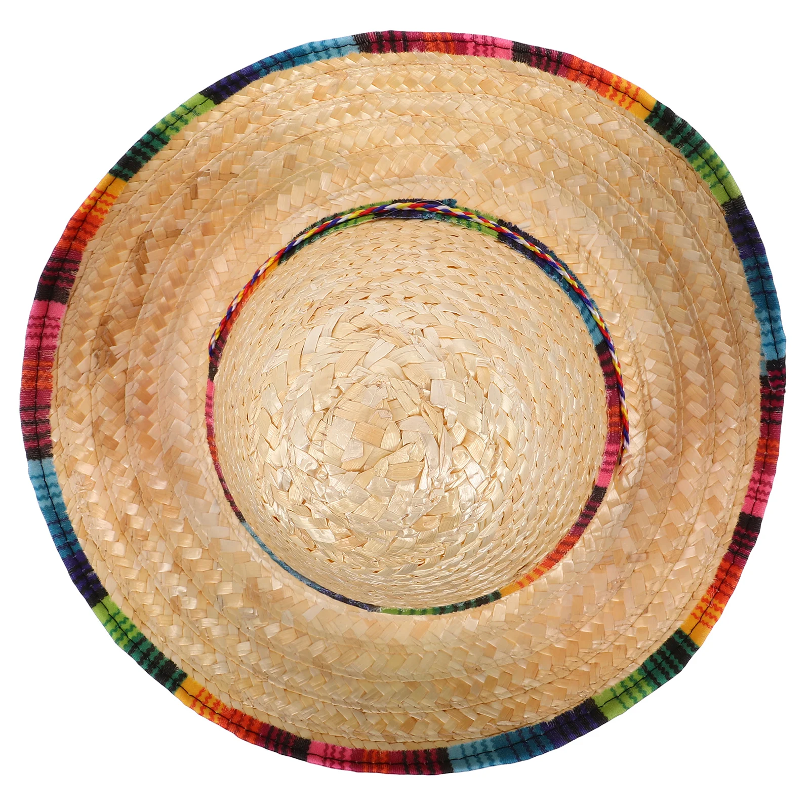 

43 Cm Adjustable Straw Carnival Hat For Party Mexican Costume Festival Outdoor Event Beige Fiesta Decoration Adult