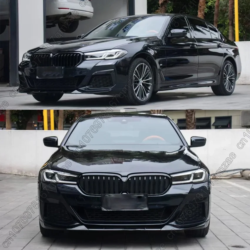 Front Bumper Lip Spoiler Splitter For BMW 5 Series G30 G31 LCI M Sport 520i 520d 530i 530d M550i 2020-2023 Tuning Body Kits