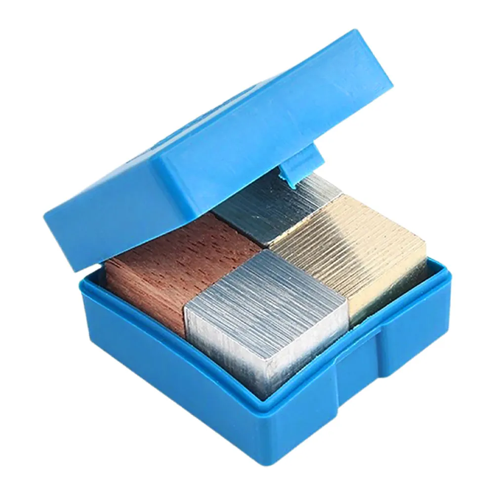 

4Pcs Scientific Density Cubes Set Copper Iron Aluminum Wood Physical Experiment Tool for Classroom Physics Education Lab