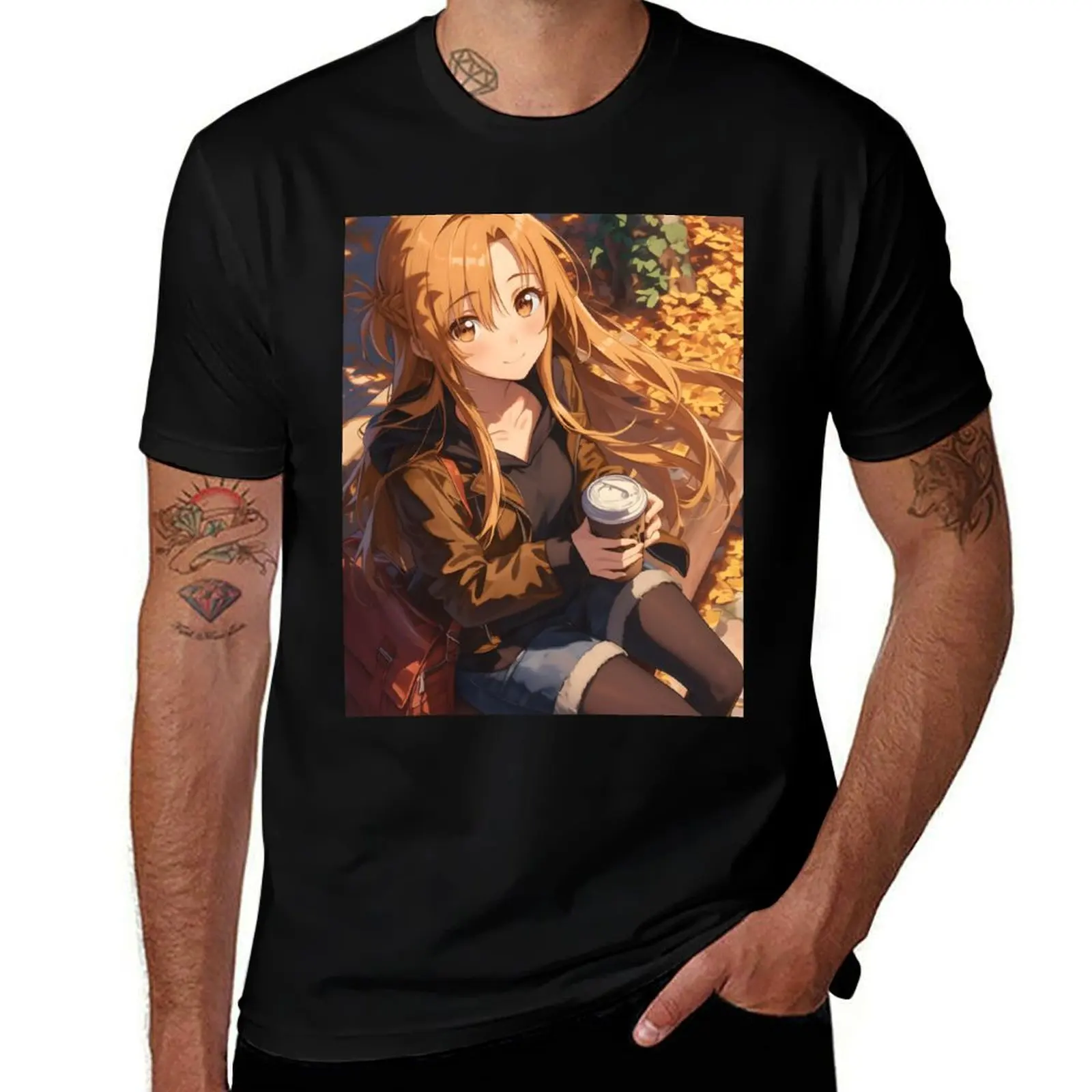 Asuna - SAO 16 T-Shirt Minimalist Plain Crew Neck T-Shirt