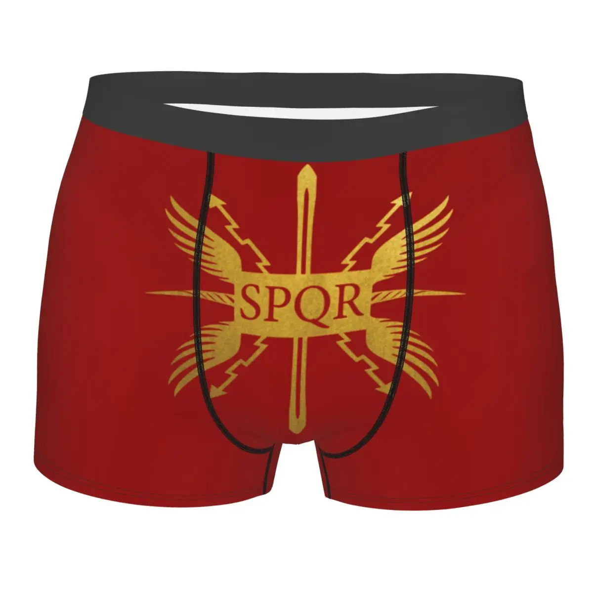 Custom Funny SPQR The Roman Senate And People Boxers Shorts Panties Male Underpants Comfortable Roman Empire Briefs Underwear