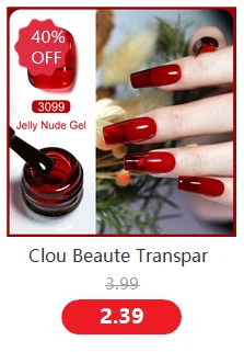Clou Beaute 10/12/20/24-teiliges Gel-Nagellack-Set, 15ml Weißglasflasche, Nagelkunst-Kit, Semi-permanenter Gellack Nagellack – Detail 6