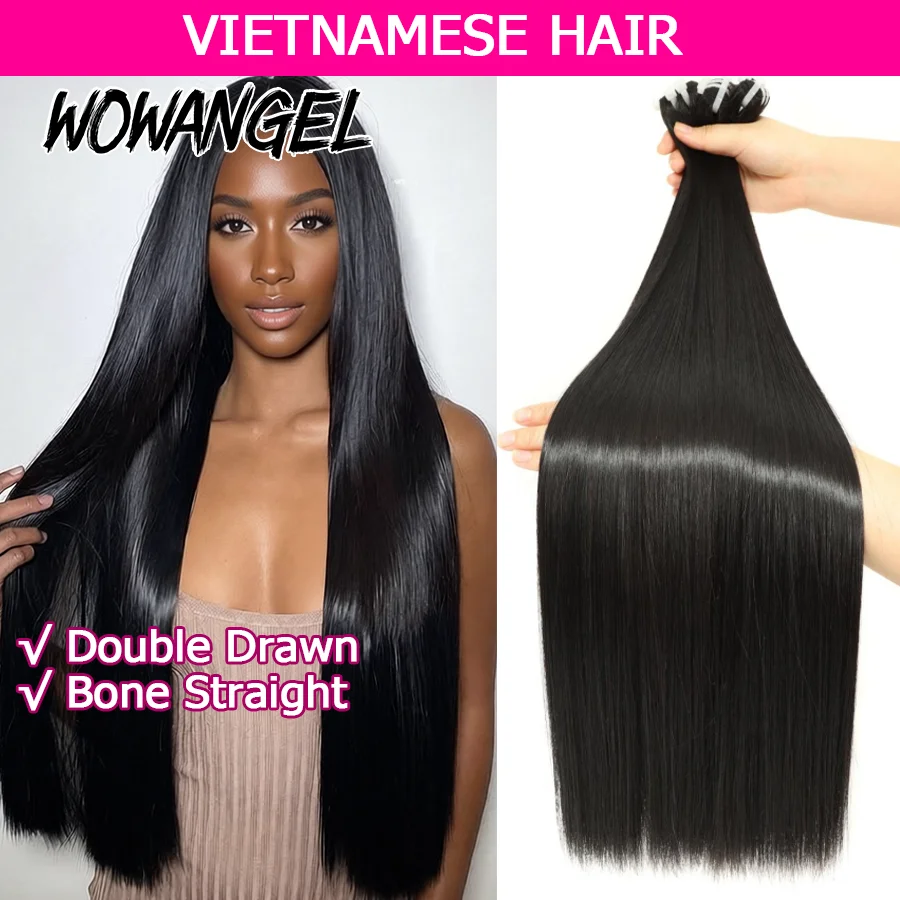 

28in Bone Straight 100% Human Hair Bundles Double Drawn Unprocessed Virgin Hair Bundles Vietnamese Hair Sew In Hair Extensions