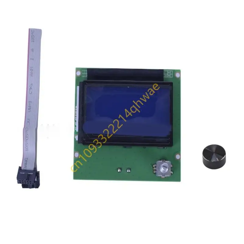 12864 LCD-schermcontroller Ramps 1.4 Display blauw scherm met kabel voor 3D Ender-3/CR10/10S-printeronderdelen-