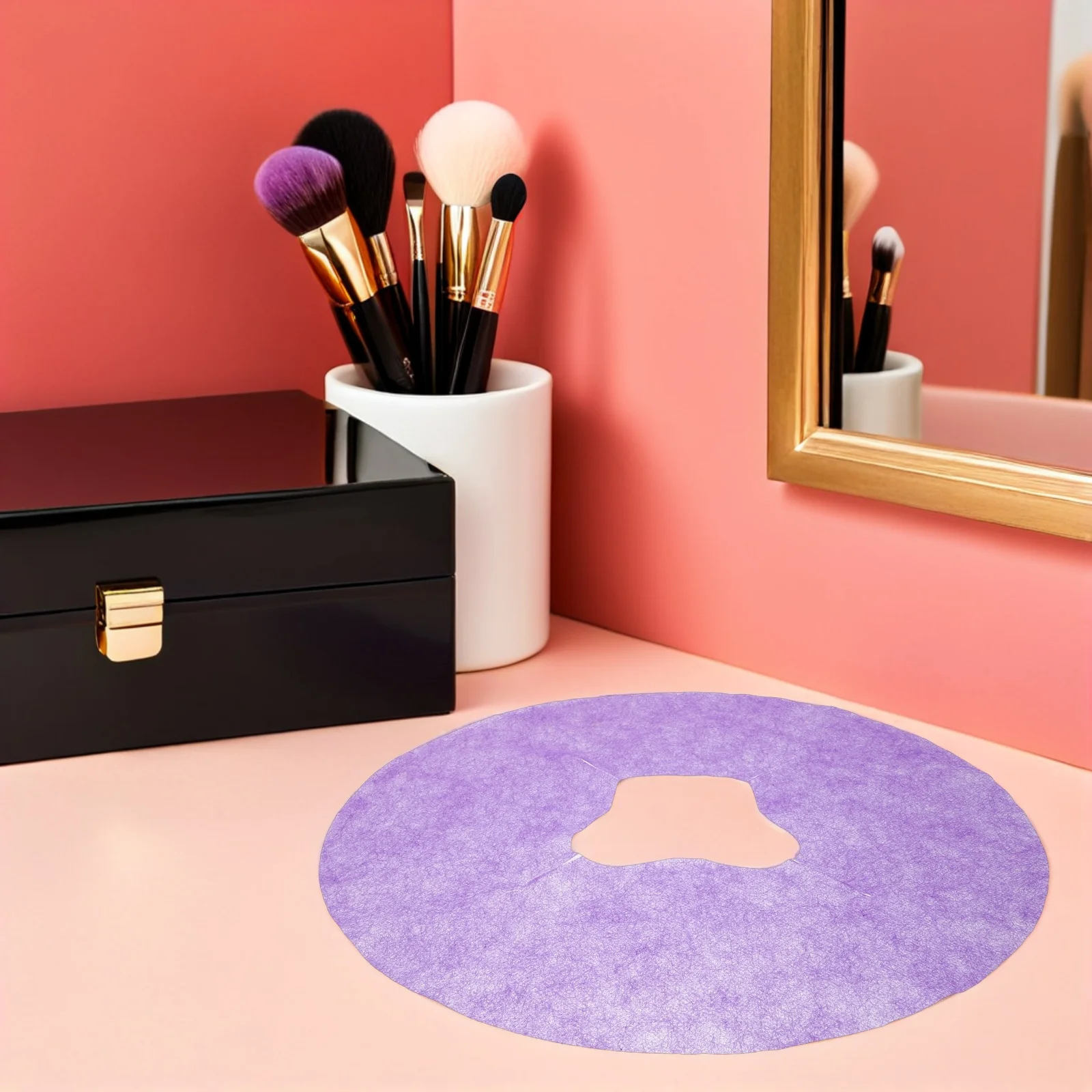 400 قطعة يغطي المتاح غير المنسوجة الأرجواني طاولة التدليك ثقب الوجه منشفة سبا صالون تجميل ملاءات السرير النظافة وسادة