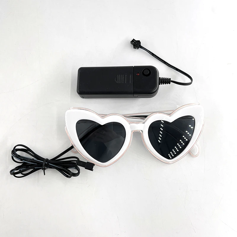 LED-Brille, nur verheiratet, Hochzeit, Braut, Überraschungsgeschenk, Paar-Brille, Souvenirs, leuchtende Herz-Brille, verheiratete Sonnenbrille – Detail 22