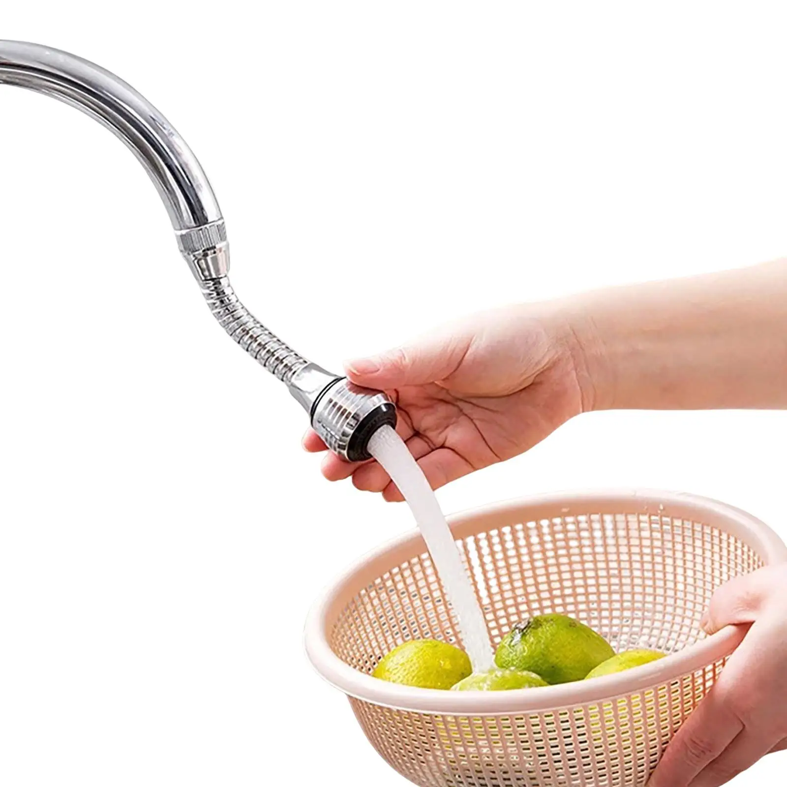 

360 ° Гибкий удлинитель для смесителя, универсальный, против брызг, для холода и