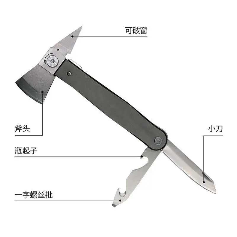 

NEW Multi Functional Folding Tactical Axe EDC Convenient Outdoor Camping Emergency Survival Equipment High Quality