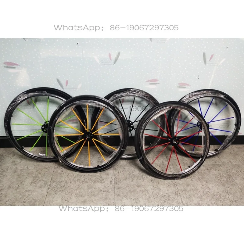 Sports Wheelchair Twelve-wire Color Spoke Wheel 24-inch Wheel Set Quick Release Rear Wheel