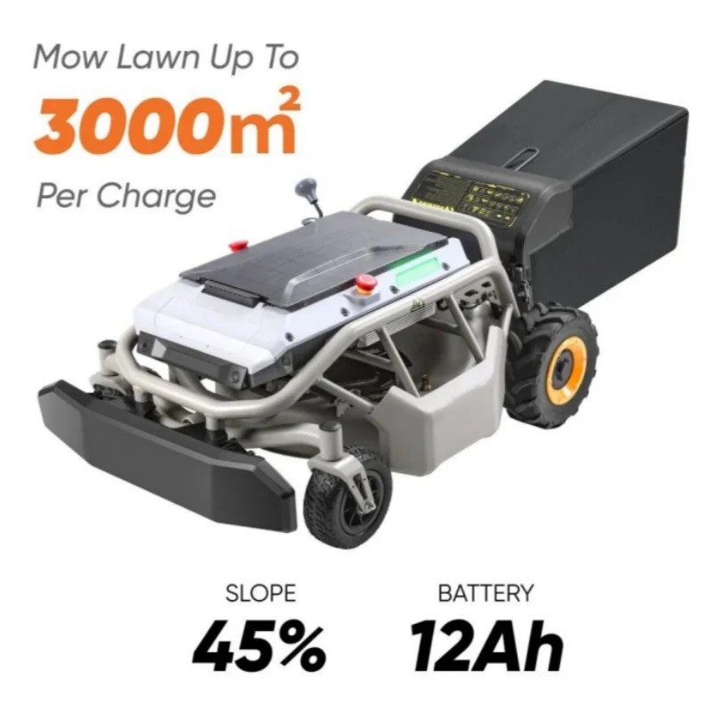 Radio Controlled All Terrain Flail Mower Remote Operated Slope Grass Cutter Robot Anti-slip Wheeled Lawn Mower（Customized）