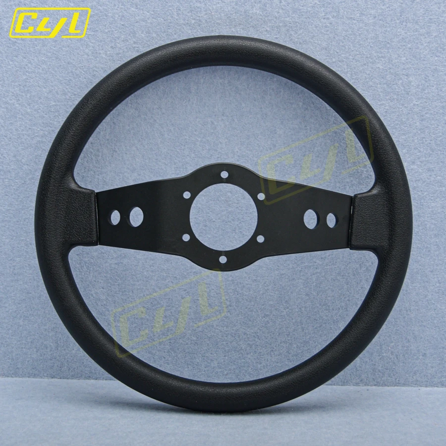 JDM Rally Sports 2 Spoke PU Steering Wheel Deep Dish Sim Racing Steering Wheel for Universal