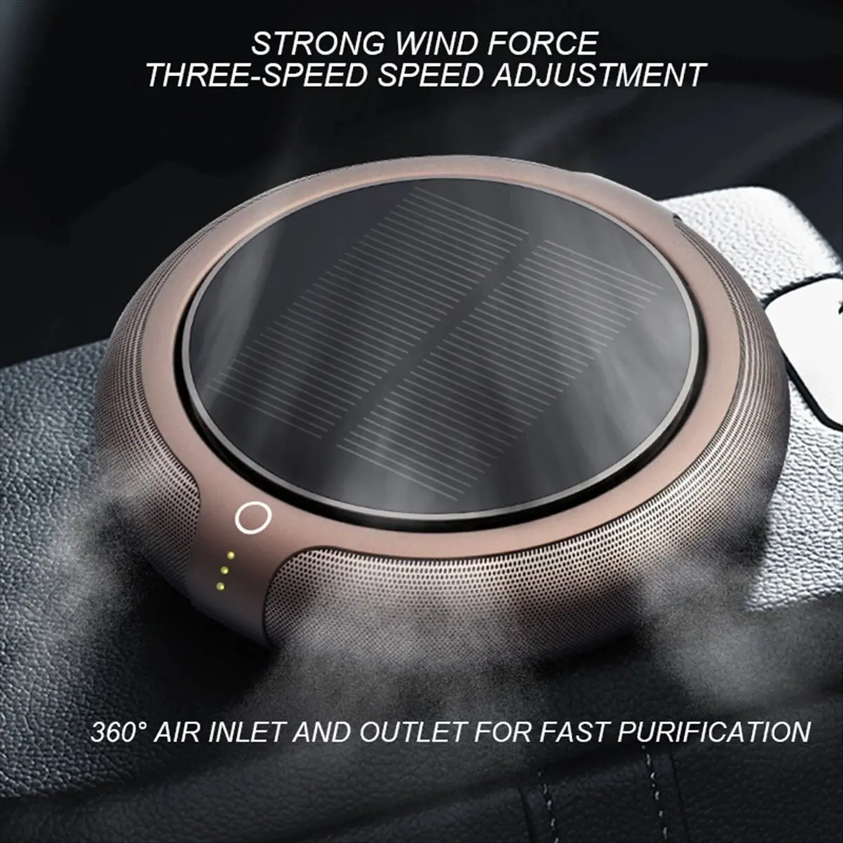 

Air Purifier Solar Charging Deodorant Air Fresh Car Air Purifier Car Aromatherapy Machine Mocha Gold