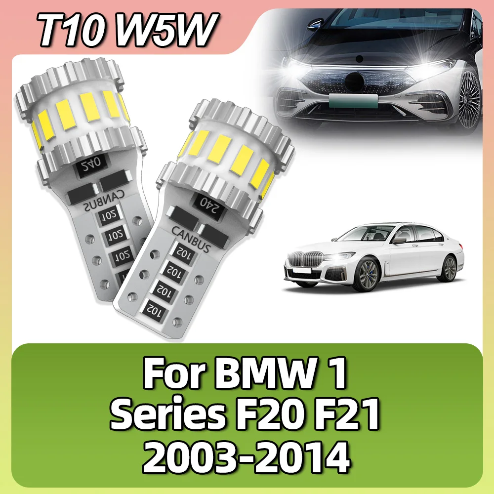 

W5W T10 Bulbs Canbus 6000K 168 194 Led Interior Dome Parking Lamps Clearance Lights For BMW 1 Series F20 F21 2003-2012 2013 2014