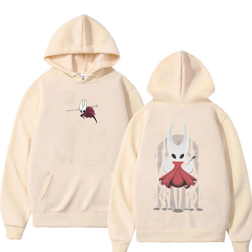 Hot Game Hollow Knight Graphic Hoodie Men Women Casual Oversized Pullover Hoodies Male Fashion Vintage Fleece Cotton Sweatshirt