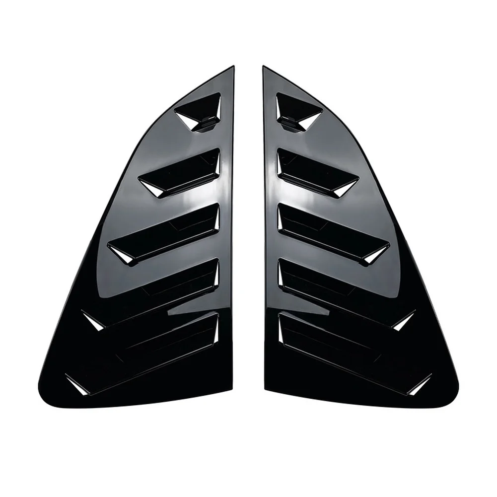 

Secure Mounting Rear Window Blinds for POLO MK6 2018 ABS Exterior Car Sticker 35 22 8cm Black Carbon Fiber Design