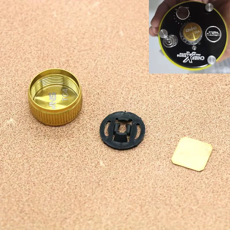 FOR ABU C4 TC4 Titanium Alloy Fine Tuning Knob Adjustment Adjustment Cap Modify Accessories view 2
