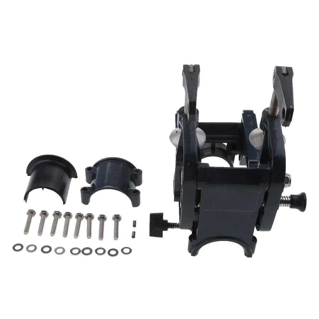 

Marine Outboard Engine Mount Black Aluminum Alloy 2 Stroke Bracket Replacement for Yamaha 3.5HP Outboard Engines