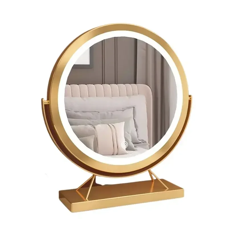 

Luxury Makeup Mirror Table Industrial Design Big Dresser Bedroom Desk Mirror Minimalist Indoor Espejo Vintage House Decoration