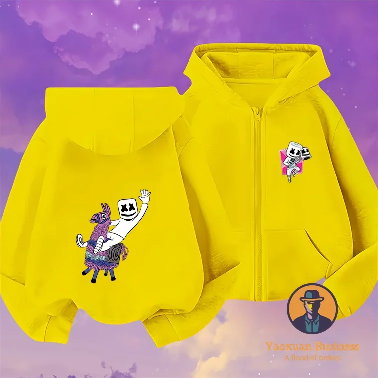 عرض ساخن لعام 2025 من Fortnite للأطفال والبنات والأولاد بغطاء للرأس مطبوع عليه رسوم كرتونية لطيفة دافئة مقاومة للرياح موضة الخريف والشتاء #4