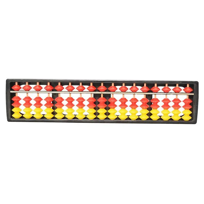 1Pcs Mathematics Beginners Caculating Toys 17 Digit Rods Standard Abacus Soroban Chinese Japanese Calculator Counting Tool