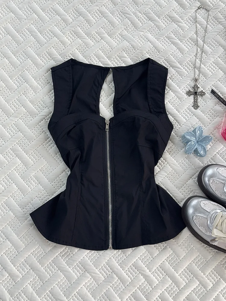 

Оригинальный дизайн, майка Bla Bal, летняя новинка, эксклюзивный модный жилет на бретелях, женский жилет из смеси хлопка