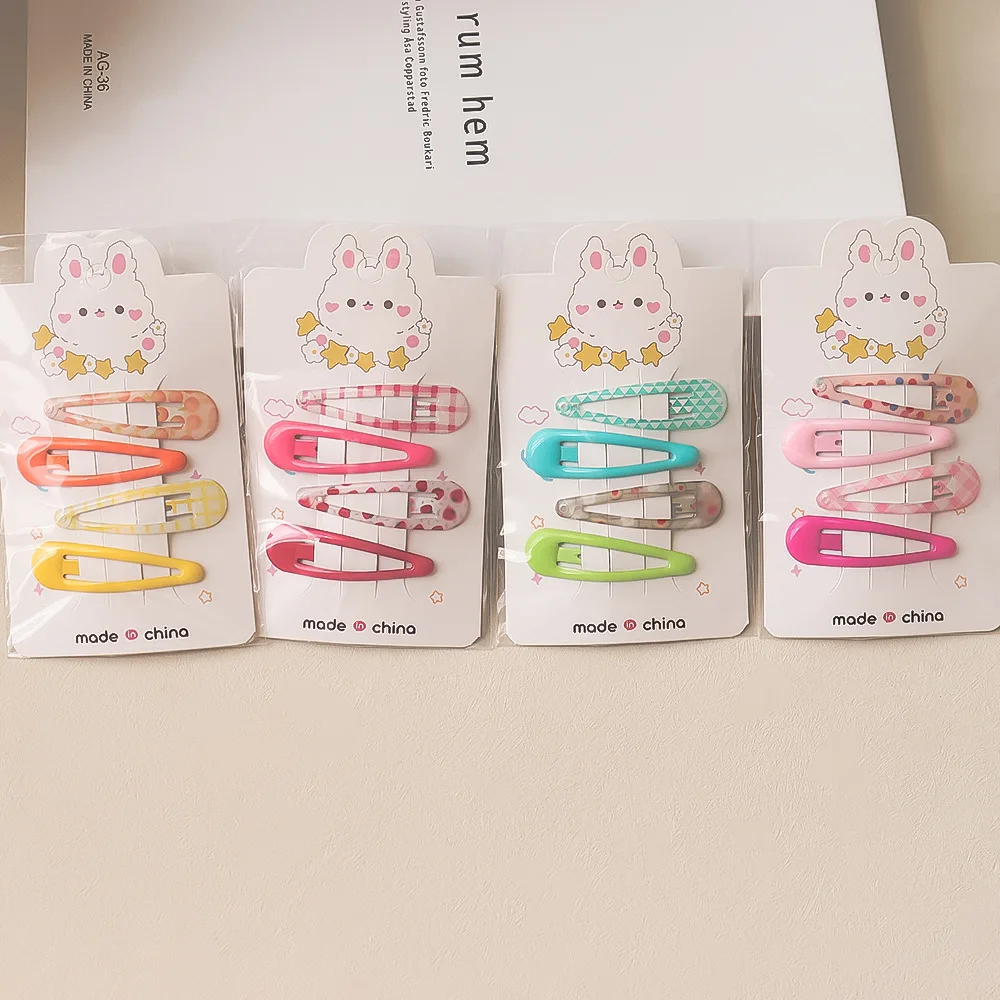 2025 New Fruit Print BB Clips Strawberry Floral Resin Barrettes for Toddler Girls Baby Fine Hair Styling Non Slip