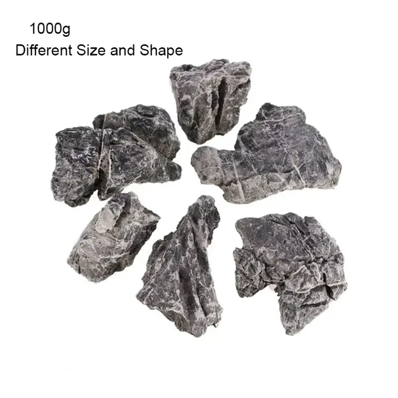 1000g Natural Aquarium Decor Stone Rockery Landscaping Fish Tank Great Professional Stone Decoration for Fish Tank