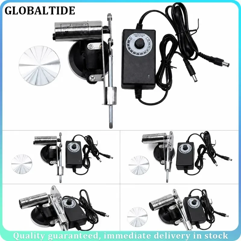 Telescopic Linear Actuator 39mm Stroke 60mm Plate High Thrust DC Motor Variable Speed Reciprocating Mechanism EU Plug