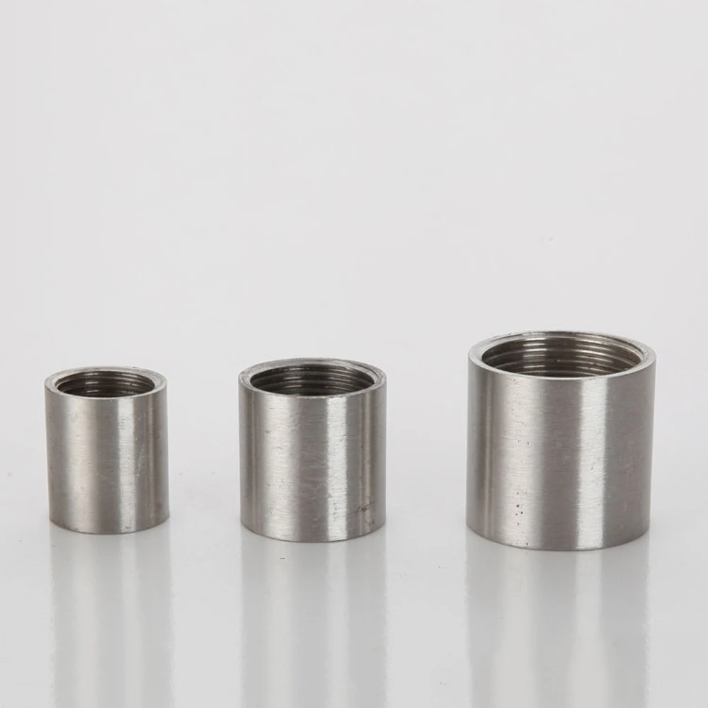 1/8" 1/4" 3/8" 1/2" 3/4" 1" BSP Female Coupling Coupler Connector Round 304 Stainless Steel Pipe Fitting Water Gas Oil image 3