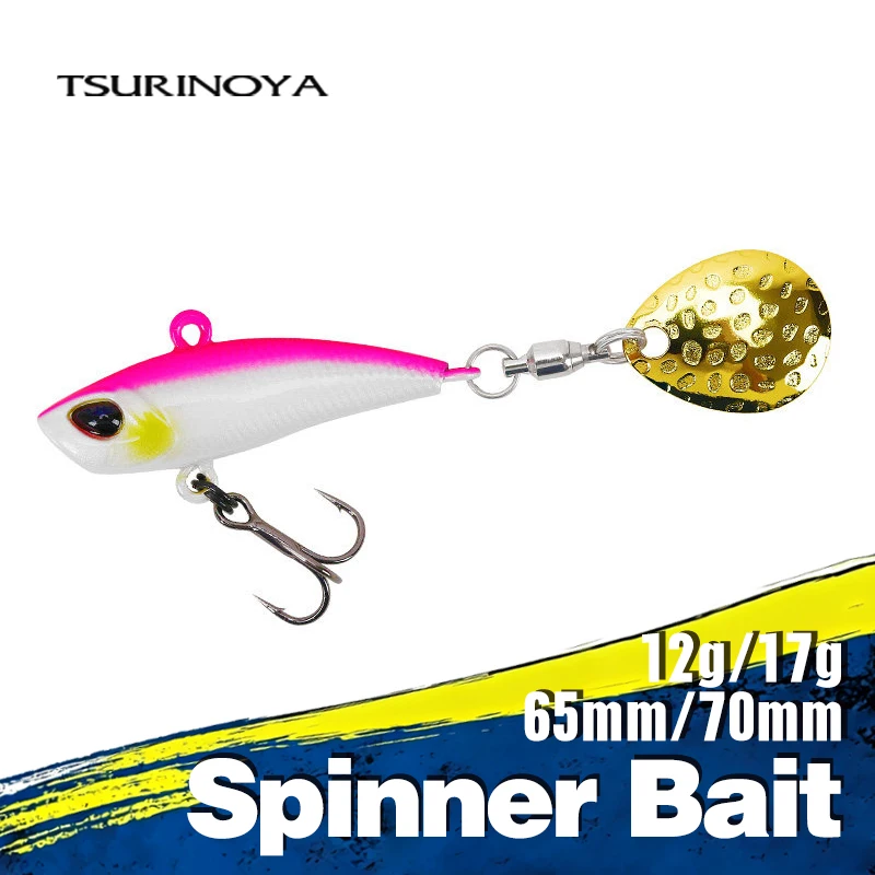 TSURINOYA 12g 17g Metal Spoon Fishing Lure SPIN MT Sinking Water Sequin Spinner Bait VIB Pike Bass Winter Ice Jig Spoon Lure