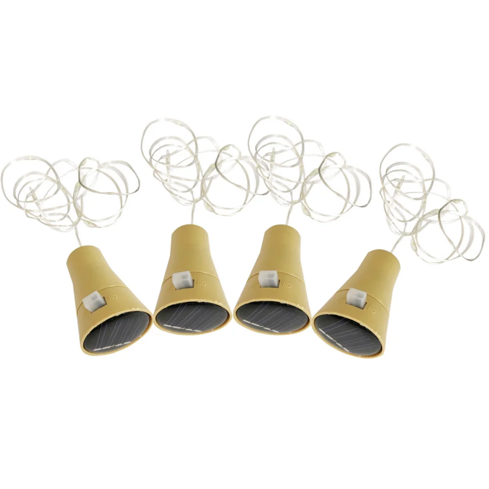 6 قطعة الأسلاك النحاسية زجاجة النبيذ الفلين سلسلة أضواء مقاوم للماء الجنية أضواء 10 المصابيح رومانسية الدافئة الأبيض ضوء حفلة فناء الديكور