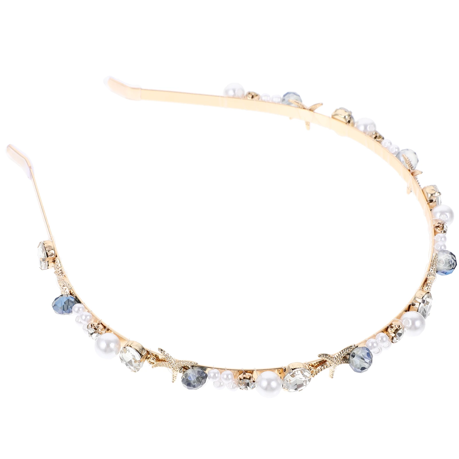 

Pearl Shell Headband Thin Hair Bands for Women Lightweight Compact Size Fashionable Bridal Wedding Birthday Party Accessories