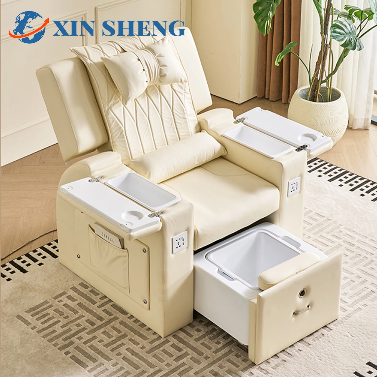 Foot SPA Massagesessel, Nagelstudio-Sofa, automatischer Rückenmassagesessel, Pediküre-Stuhl, Fußmassage- und Nagelgeschäftsmöbel