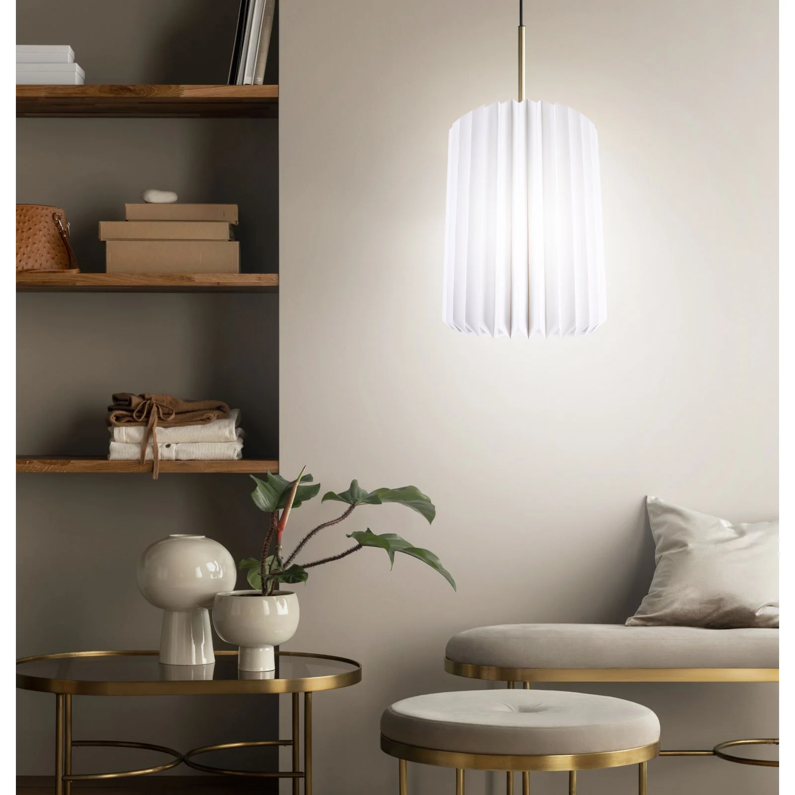 

Paper Origami Lamp Shade White Round Pendant Light Cover For Ceiling Chandelier Modern Lampshade Replacement Indoor