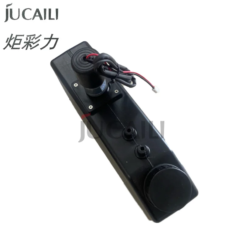 JUCAILI 1200ml UV Ink Cartridge Ink Tank with Stirring Motor or Level Alarm for UV/solvent/DTF Printer