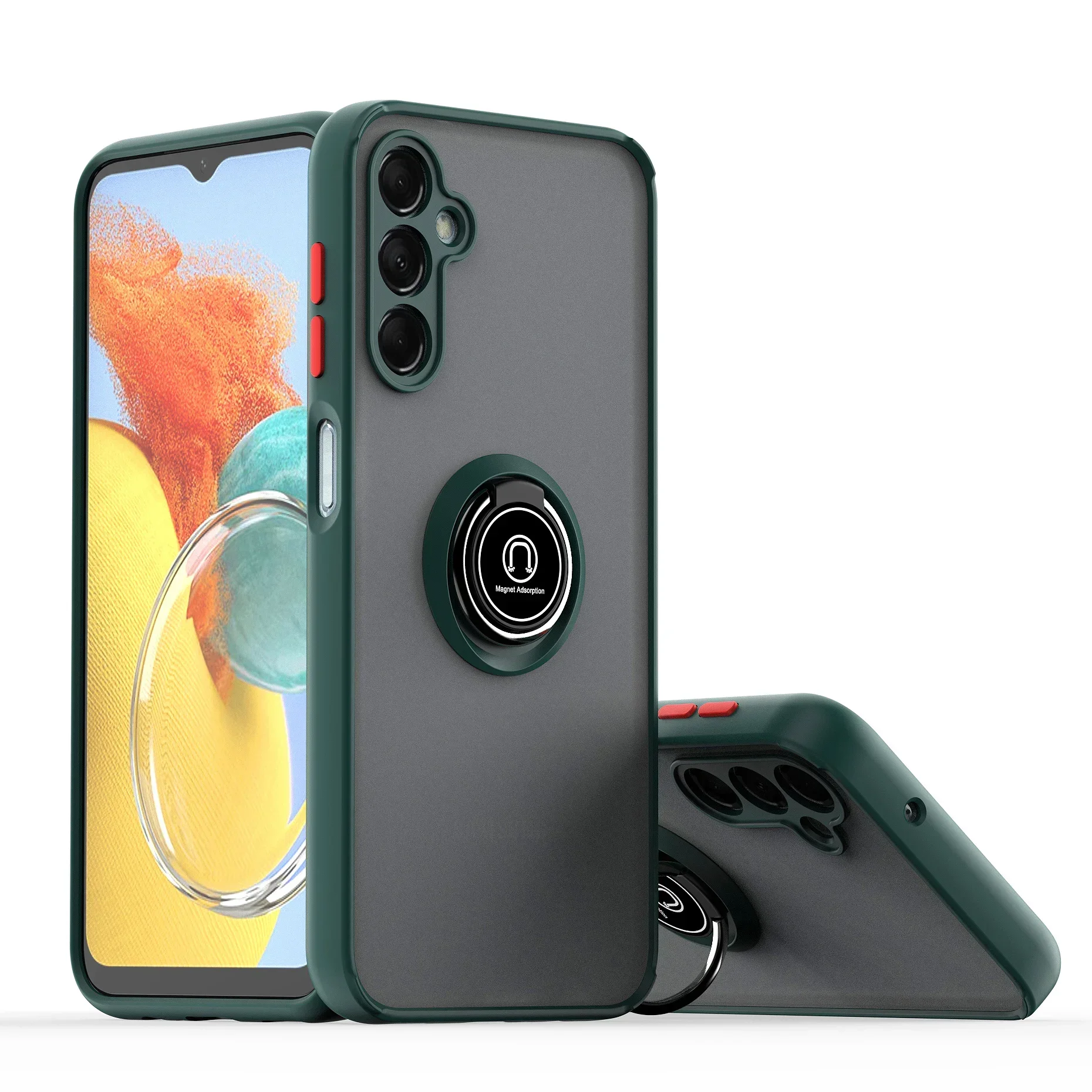 Funda con soporte de rotación 360 para Samsung Galaxy M54 5G, carcasa magnética para vehículo Galaxy M14/Galaxy M13 India/Galaxy M23 M33 M53