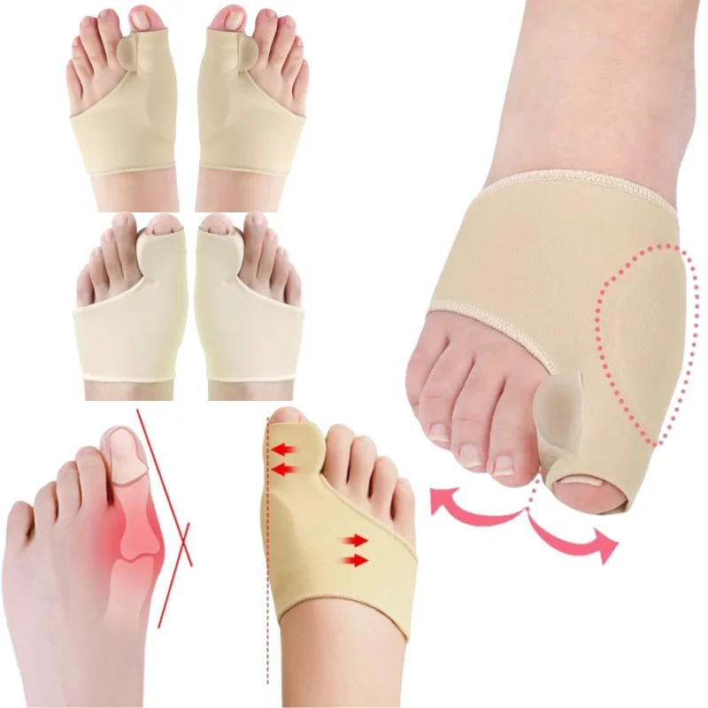 2 قطعة فاصل أصابع القدم جورب مستقيم أروح الورم مصحح تقويم العظام قدم العظام الإبهام الضابط تصحيح أدوات باديكير #1
