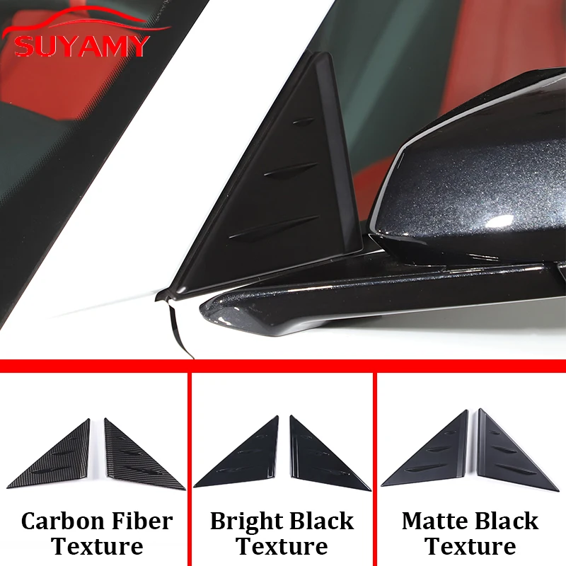 

ABS A-pillar Front Window Triangle Cover Wind Deflector Fit For Corvette C8 Stingray Z51 Z06 2020-2023 Car Accessories