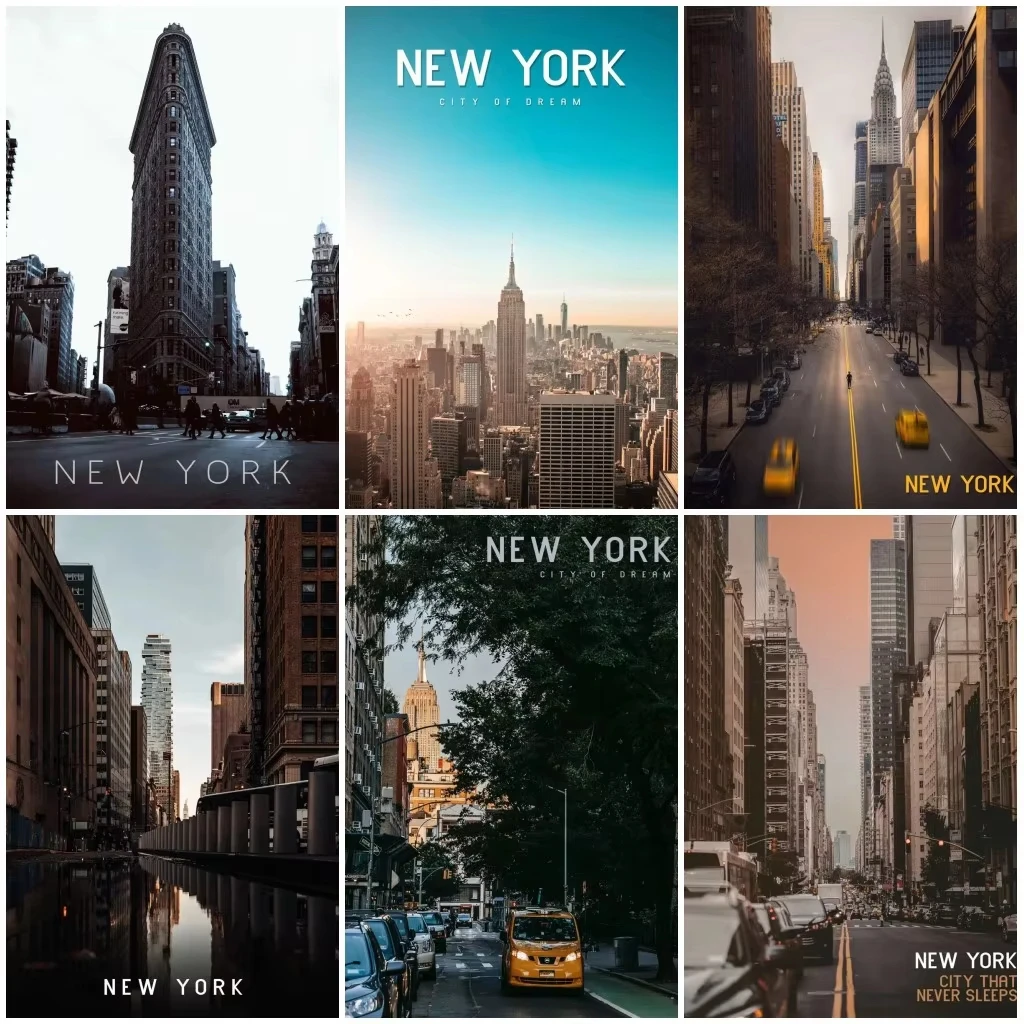 New York Metropolis Jigsaw Puzzle 1000Pieces DIY Craft Hobby Relaxing Game Home Decor Gift