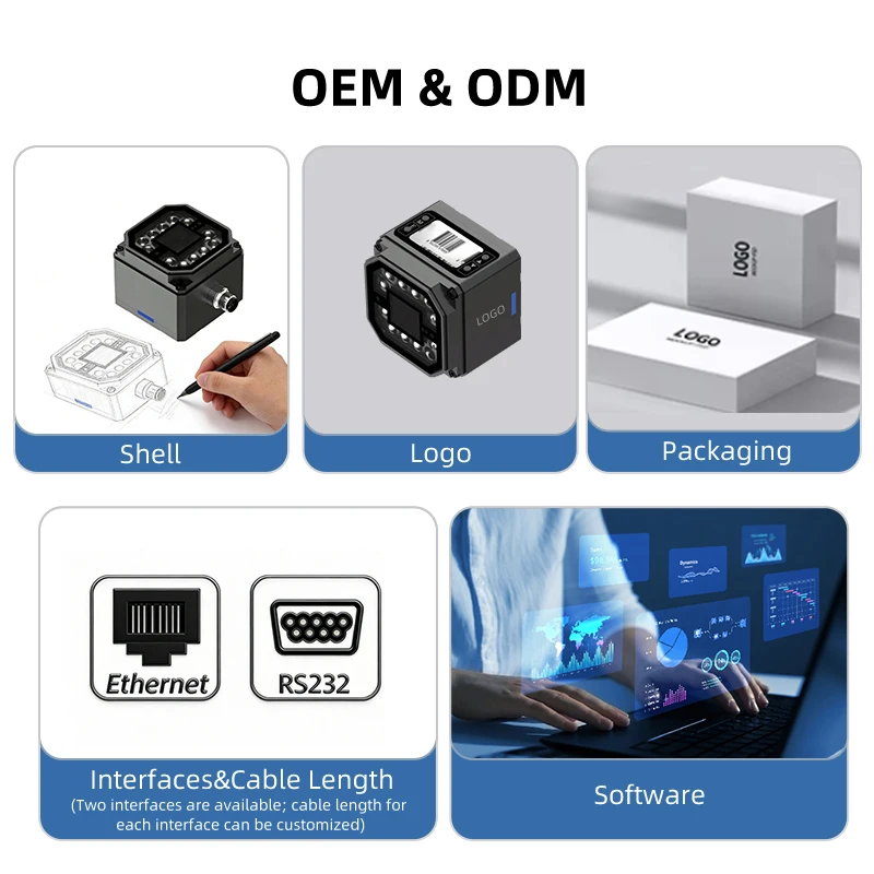 LONVILL OEM Customizable Fixed Barcode Scanner with SDK Support Multiple Interface Options and Branding Services Available