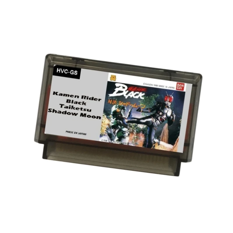 Kamen Rider Black Japanese ( FDS Emulated ) Game Cartridge for FC Console 60Pins Video Game Card