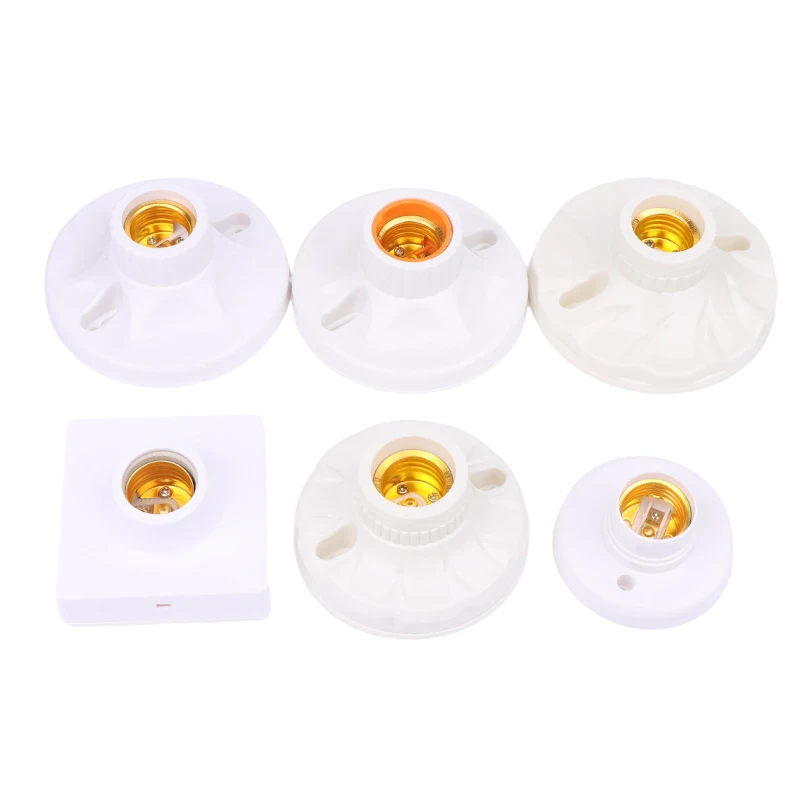 

Practical Surface Mounted E27 Lamp Holder High-temperature Resistant Bulb Holder Ceramic Lamp Bulb Socket Lamp Base 80mm-120mm