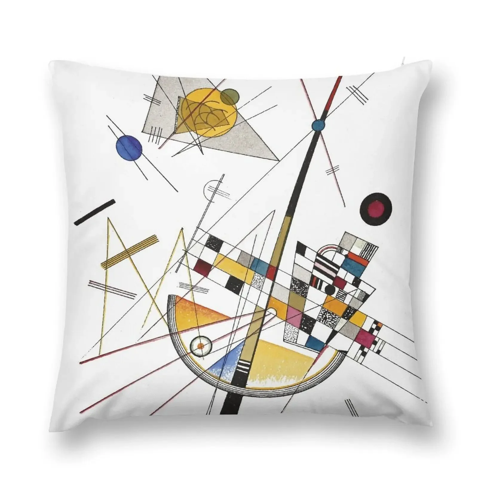 HD. Delicate Tension, by Wassily Kandinsky Throw Pillow Cushions For Sofa Sofa Covers Christmas Cushion For Home pillow