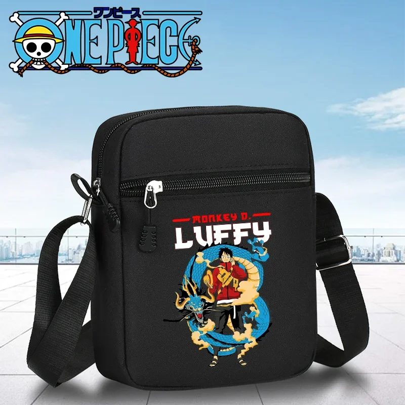 New One Piece Men Crossbody Bags Luffy Zoro Hot Cartoon Anime Graphic Print Crossbody Bag Portable Handbags Birthday Party Gifts