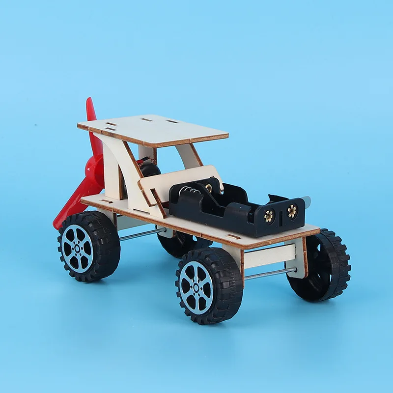 DIY Wind Off-road Vehicle Car DIY Science Experiment Kit & Education Model Toy For Children Gift Toy Project G58