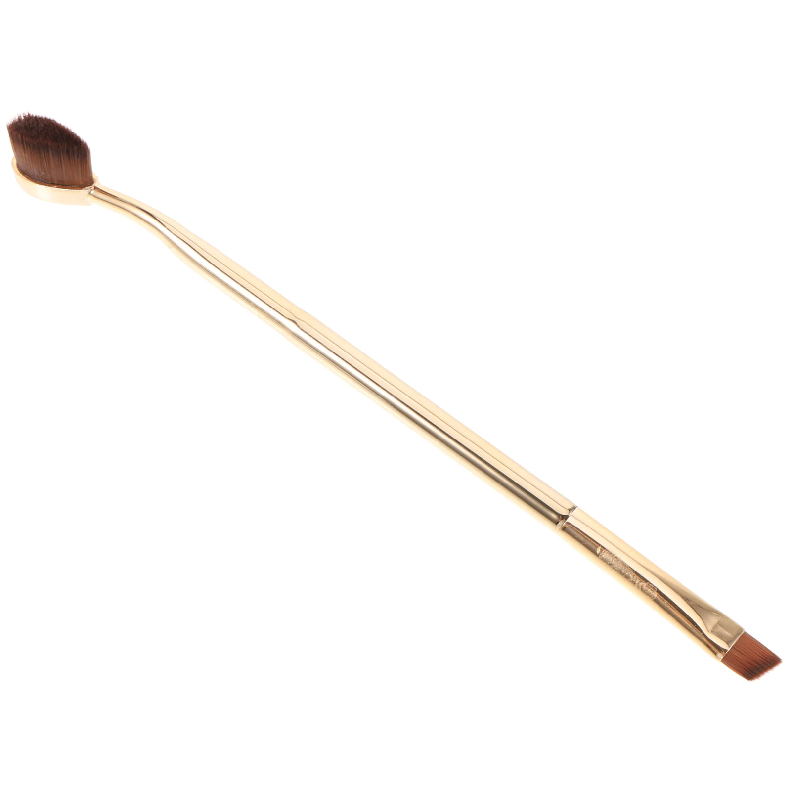 1 個両端コンシーラー頑丈な角度付きツールアイメイクブラシセット目の下のブレンドブラシ眉毛パウダー用