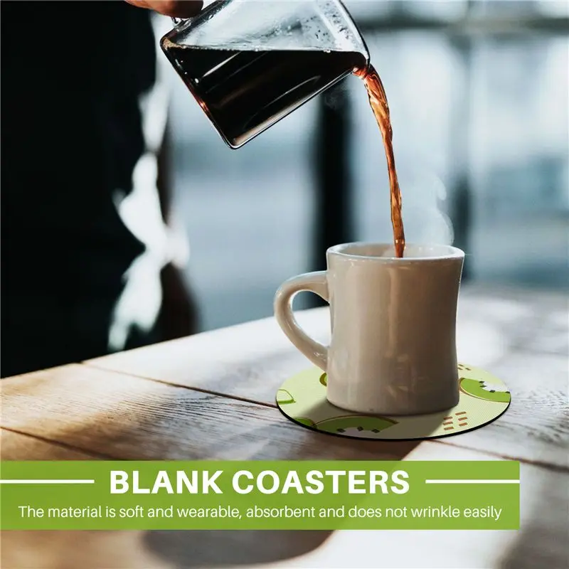 NEW HOT In Stock-Sublimation Blank Products, 20 Pieces Of 4 Inches Sublimation Coaster Blanks, Suitable For DIY Craft Hot Pressi