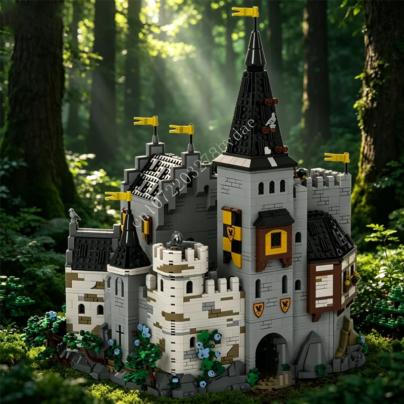 

3990PCS MOC Medieval Castle Building Block Model the corvids nest Technical Brick DIY Assembly Set Toys For Child Holiday Gifts