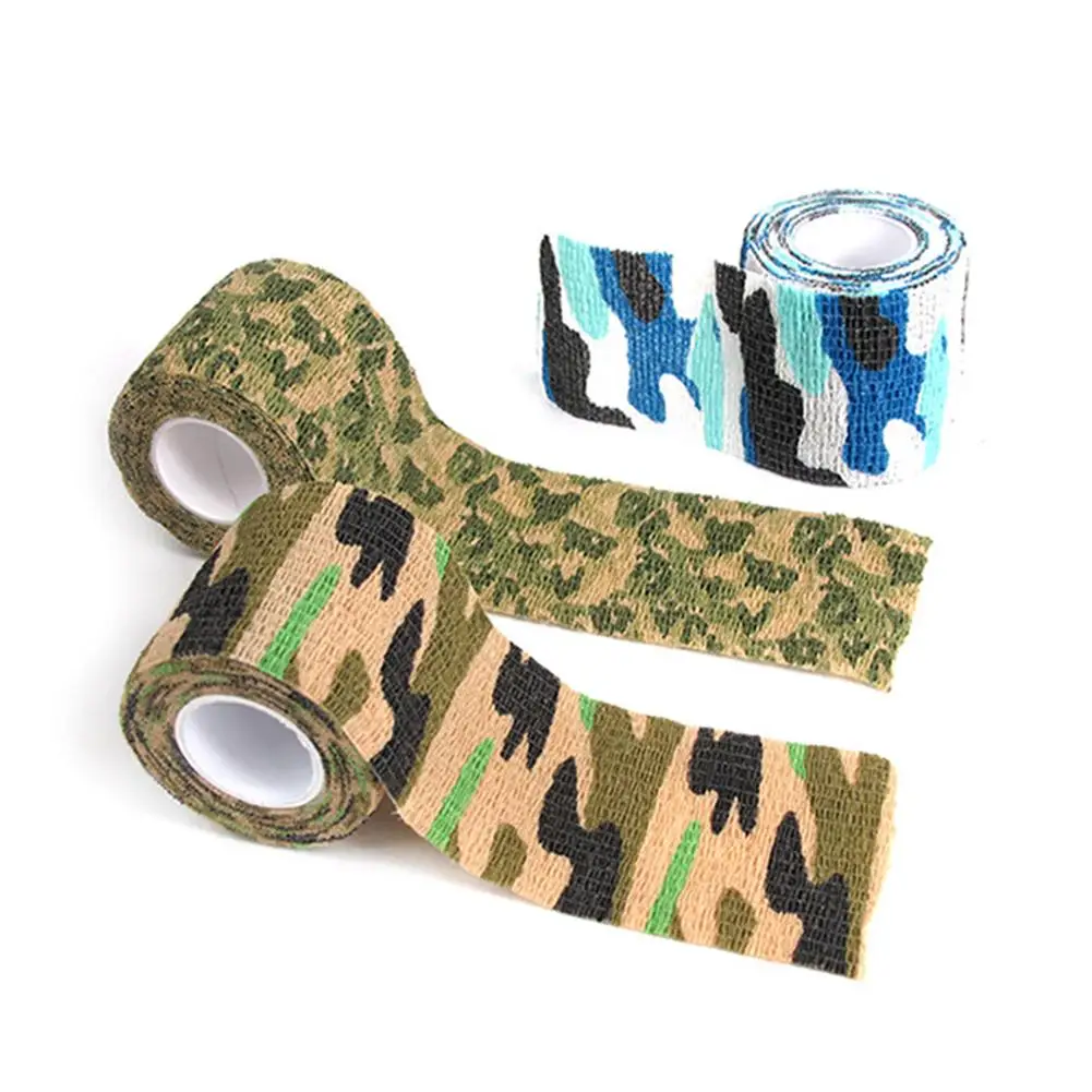 4.5m Camouflage Elastic Wrap Tape Hunt Disguise Elastoplast Self Adhesive Sports Protector Knee Finger Ankle Athletic Bandage