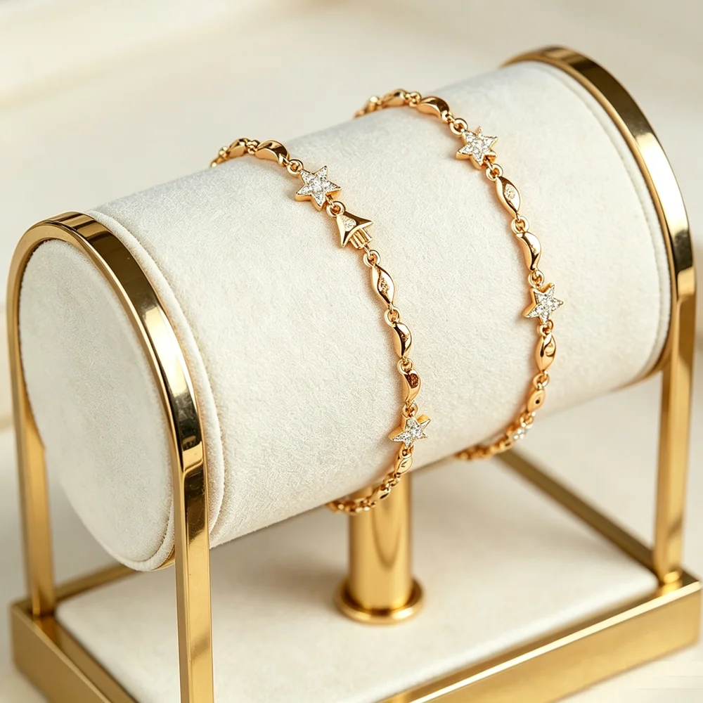 Newly launched star and moon Y-shaped collarbone chain in 2026, shining with zircon charm, women's neck chain necklace jewelry